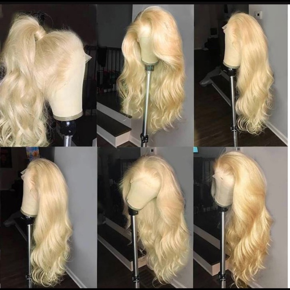 13x4 Human hair wig blonde